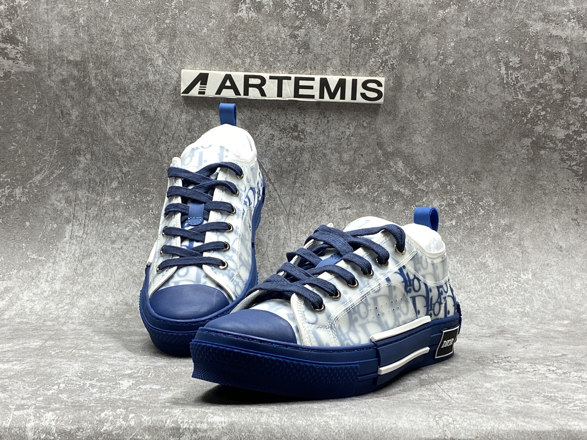 D*0r B23 Low Top Blue Oblique