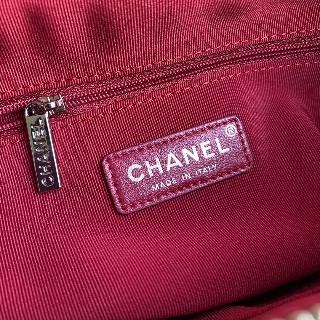 Ch*el Gabrielle SMALL BLACK with shoulder strap letters 20 x 15 x 8cm