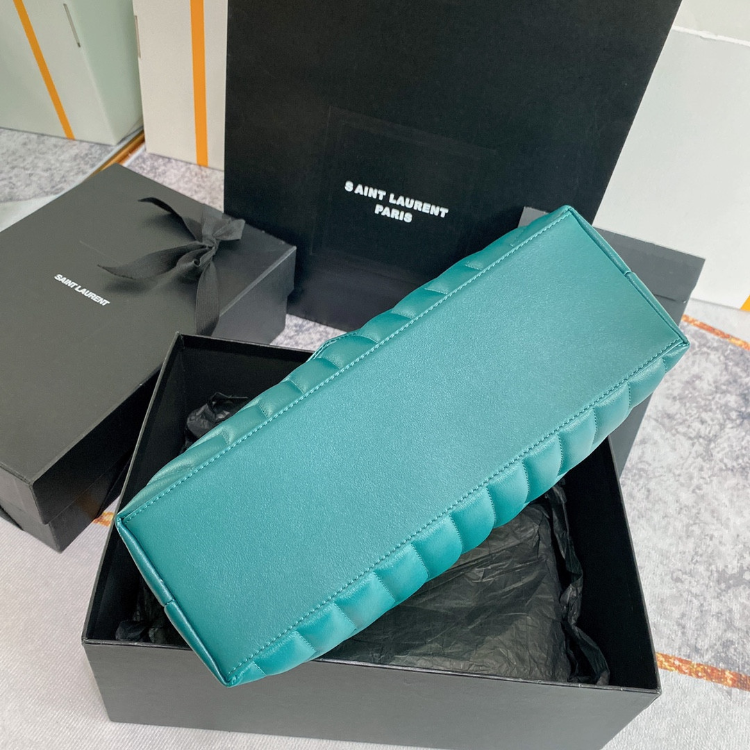 Y*L LOULOU MEDIUM BAG IN Y-QUILTED LEATHER BAG 12.5 X 8.6 X 4.7 INCHES