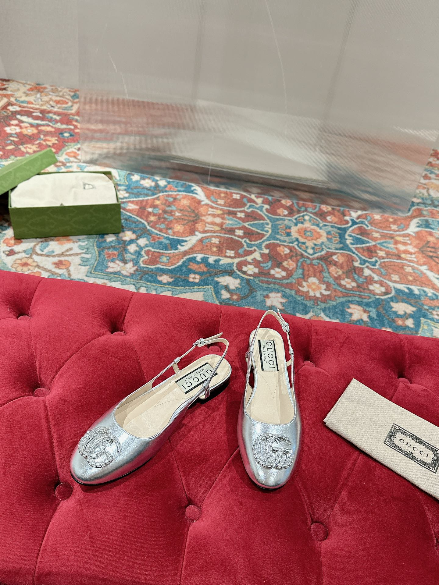 UA G*u*i BALLERINA WITH DOUBLE G