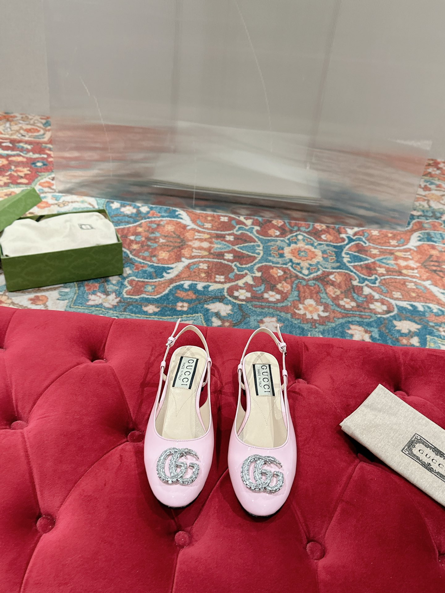 UA G*u*i BALLERINA WITH DOUBLE G